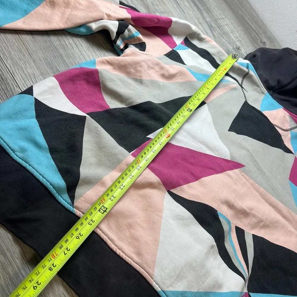 Enyce‎ Full Zip Hoodie Mens 3XL Multicolor Geometric Abstract Print Streetwear